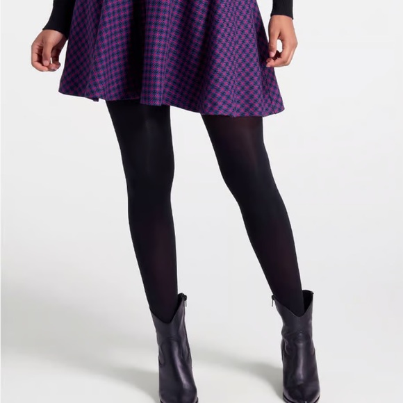 ModCloth plaid swing circle mini skirt 1x NWT with pockets - Picture 5 of 16